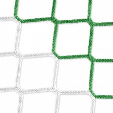 Goal net (green-white) - 5 x 2 m, 4 mm PP, 80 150 cm