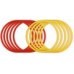 Set of 10 coordination rings red