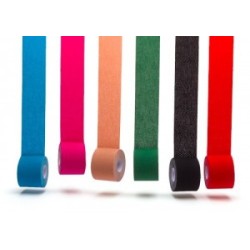 Kinesiology tape 5 cm x 5 m color red