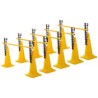 Ladder Hurdles Set of 5 Height 52 cm Yellow