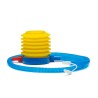 Foot pump for gymnastics balls