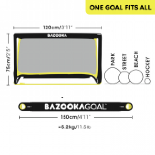 BAZOOKAGOAL ORIGINAL 120×75 Black Edition
