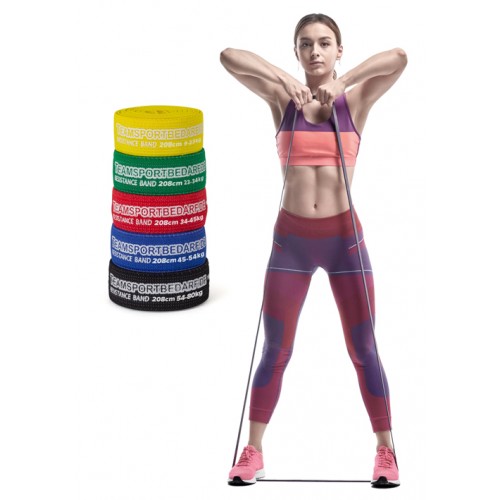 T-PRO resistance band (elastic) 208 cm Black