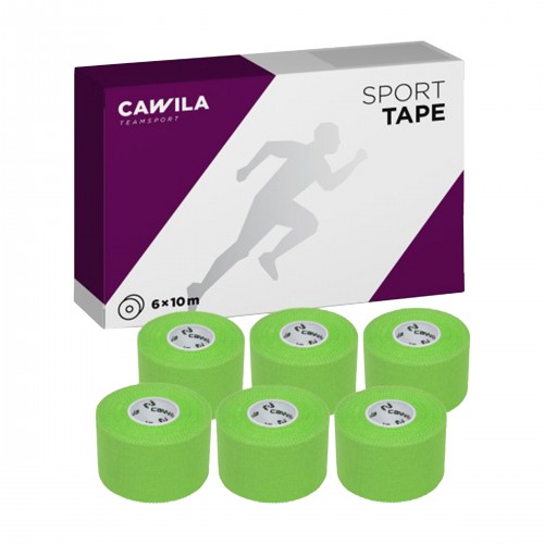 Cawila sports tape COLOR 3.8cm x 10m set of 6 green