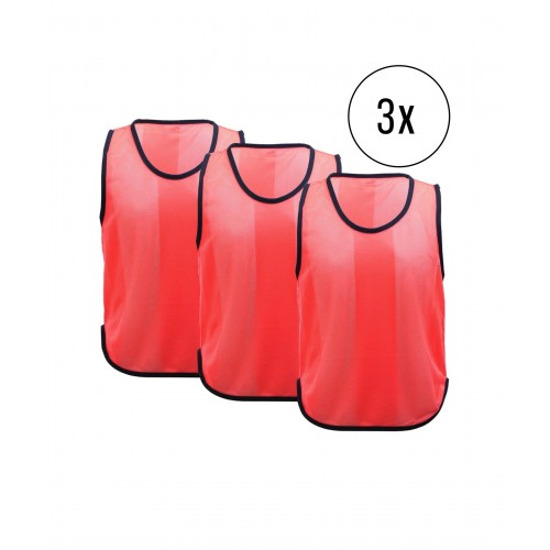 Cawila training bib UNI set of 3 red