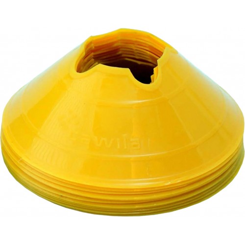 Cawila marking hoods M | Set of 10 | Diameter 20cm, height 6cm | yellow