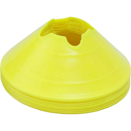 Cawila marking hoods M | Set of 10 | Diameter 20cm, height 6cm | neon yellow