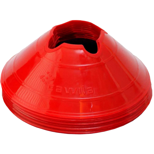 Cawila marking hoods M | Set of 10 | Diameter 20cm, height 6cm | red