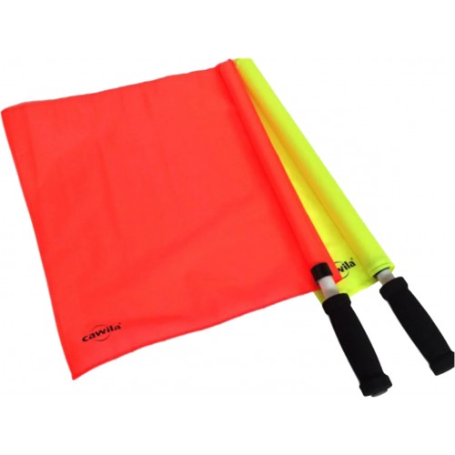 Cawila referee flags set red and yellow