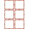 Cawila ACADEMY SQUARE | set of 6 | red