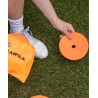 Cawila rubber marking discs set of 10 | non-slip floor markers | 15cm | orange