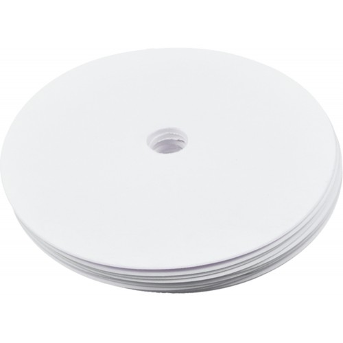 Cawila rubber marking discs set of 10 | non-slip floor markers | 15cm | white