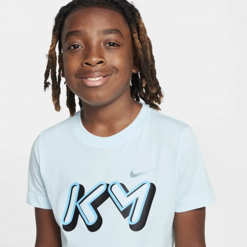 Nike KM Older Kids' T-Shirt - Blue - Cotton