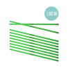 10x Cawila Training Bar L | 1.60m | Ø 25mm | Green | Hurdle poles (slalom poles)