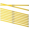 10x Cawila Training Bar M | 1.00m | Ø 25mm | Yellow | Hurdle Poles (Slalom Poles)