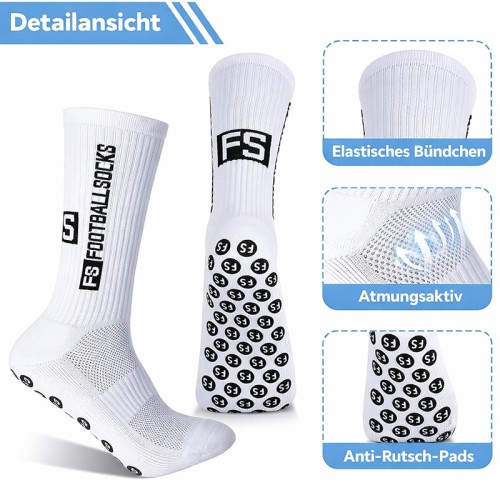 Football Grip Socks - white