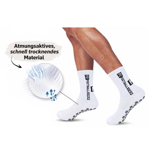 Football Grip Socks - white