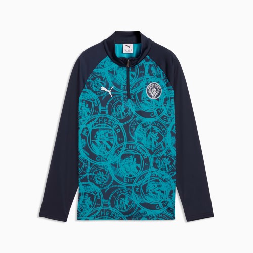 Puma Manchester City 25/26 Warm Up 1/4 Zip Top Sweatshirt